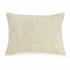 Peking Natural Hamsa Quilt Set By Jungalow®