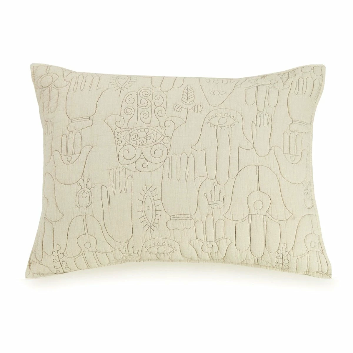Peking Natural Hamsa Standard Sham Set By Jungalow®