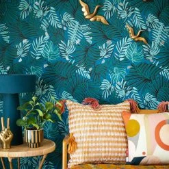 Jungalow® Aja Wallpaper In Teal By Justina Blakeney® - Surestrip