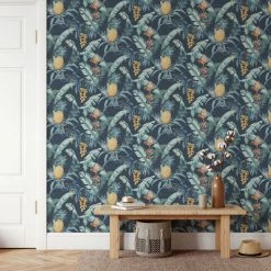 Jungalow® Abundance Wallpaper In Blue