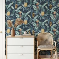 Jungalow® Abundance Wallpaper In Blue