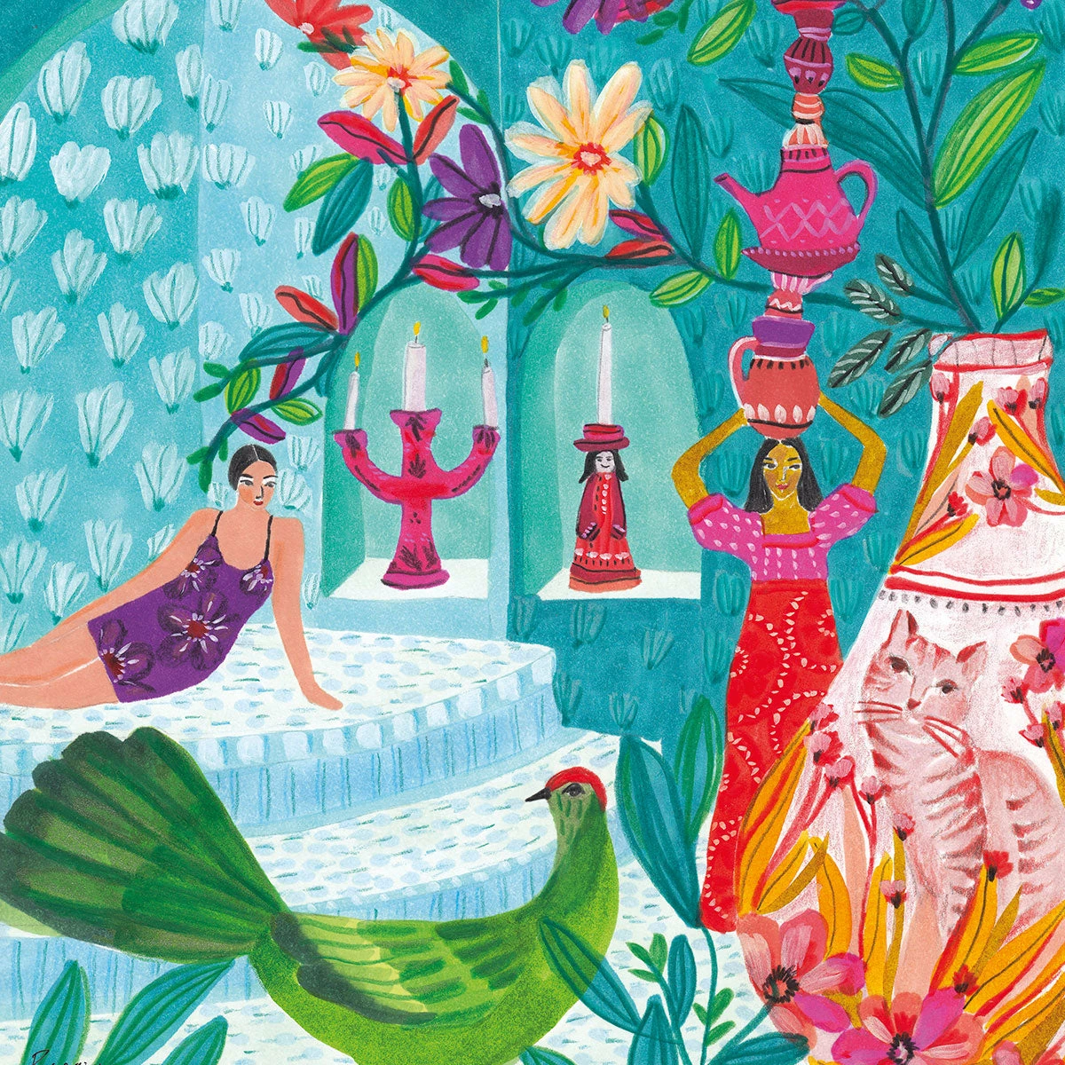 Hammam Art Print By Roeqiya Fris Gifts $100-$250