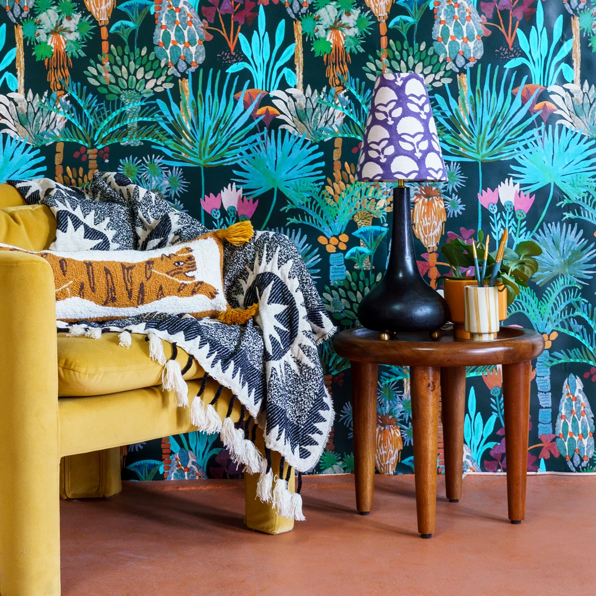 Jungalow® All Lighting Eytan Table Lamp Base In Black By Like A Lion™