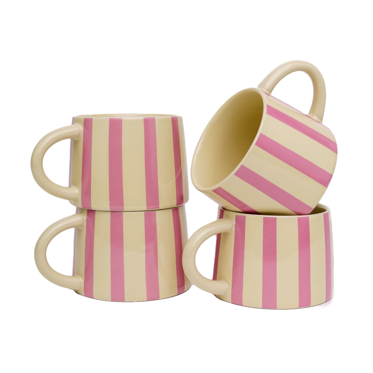 Jungalow® Tierra Striped Mug Set In Lavender Tabletop + Kitchen