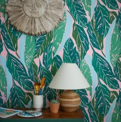 Jungalow Nana Wallpaper In Pink By Justina Blakeney® - Surestrip