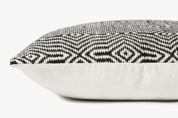 Loloi Rugs Outdoor Pillows Black Patterned Outdoor Pillow