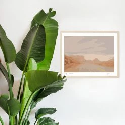 Peachy Wasteland Art Print By Chloe Purpero Johnson