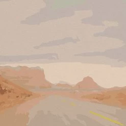 Peachy Wasteland Art Print By Chloe Purpero Johnson