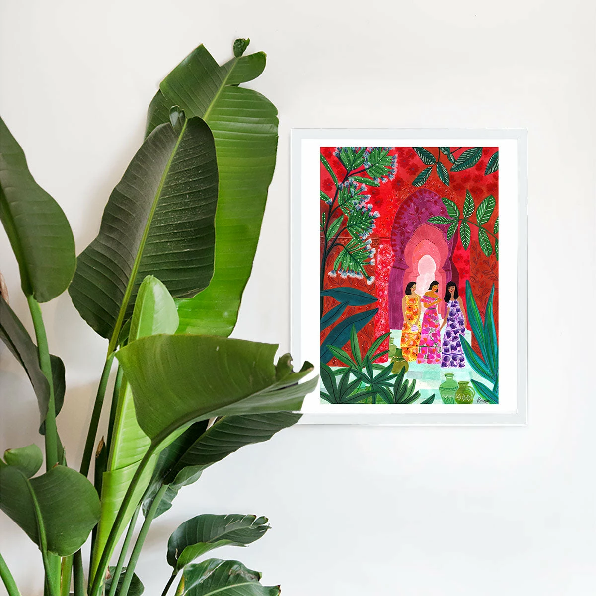 Gifts $100-$250 Red City Art Print By Roeqiya Fris