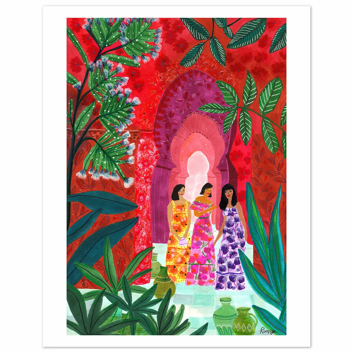 Gifts $100-$250 Red City Art Print By Roeqiya Fris