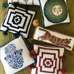 Peking Tigress Pom Pom Hook Pillow By Jungalow®