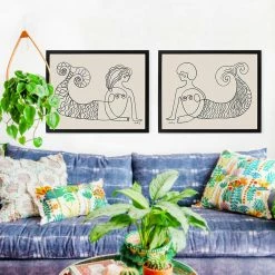 Justina Blakeney® Sisters Of The Sea 1 Art Print By Justina Blakeney™