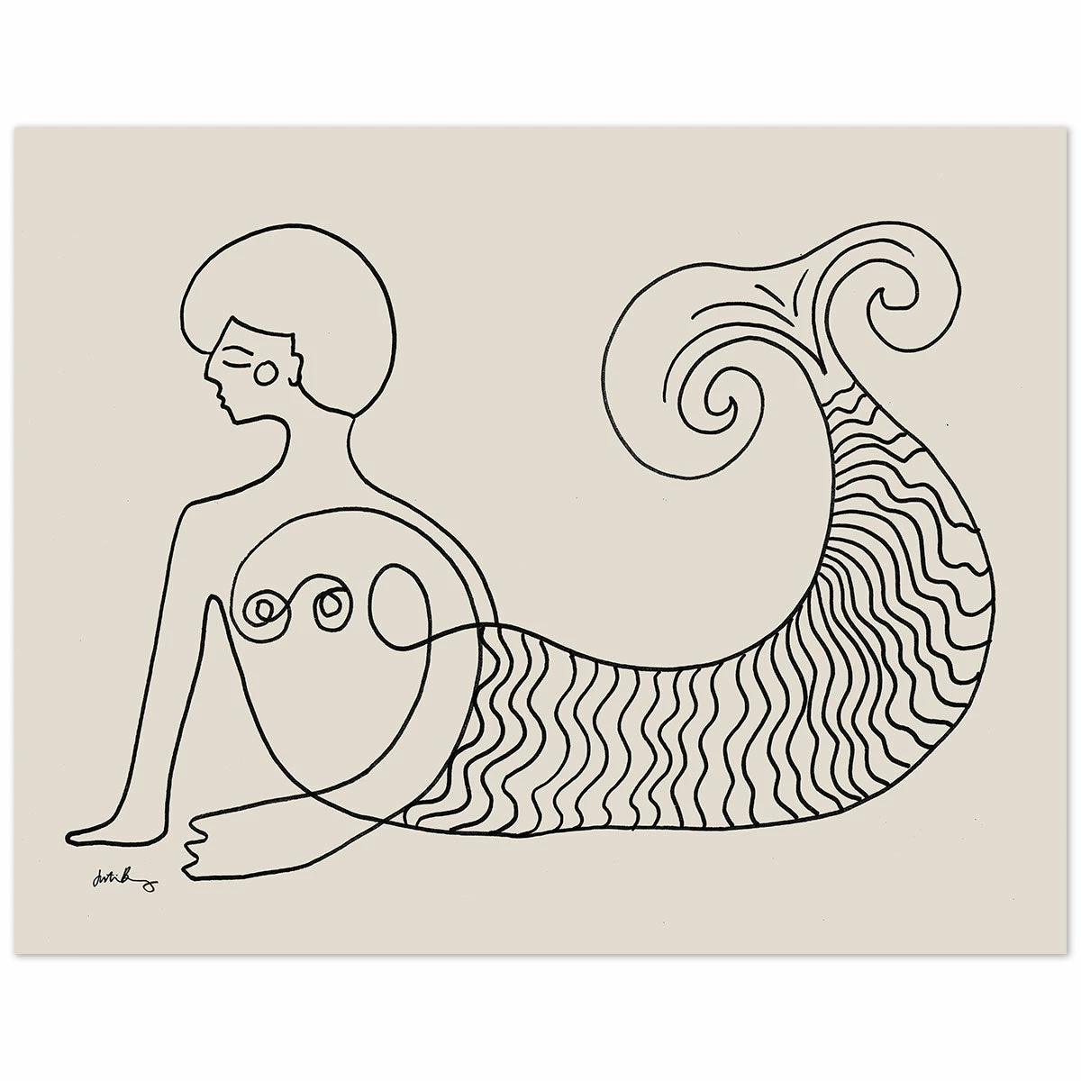 Justina Blakeney® Sisters Of The Sea 1 Art Print By Justina Blakeney™