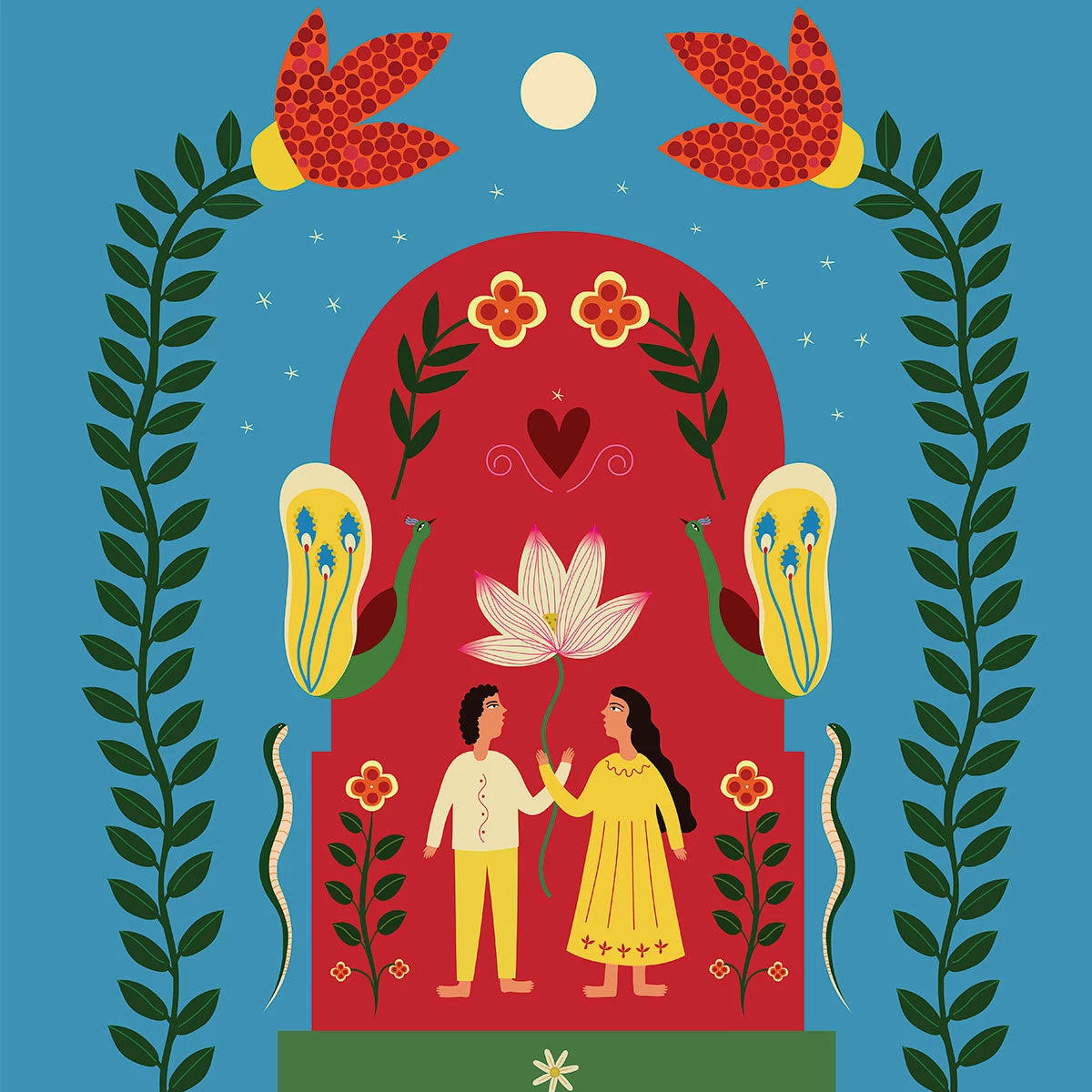 Under The Night Sky Art Print By Maheswari Janarthanan Gifts $100-$250