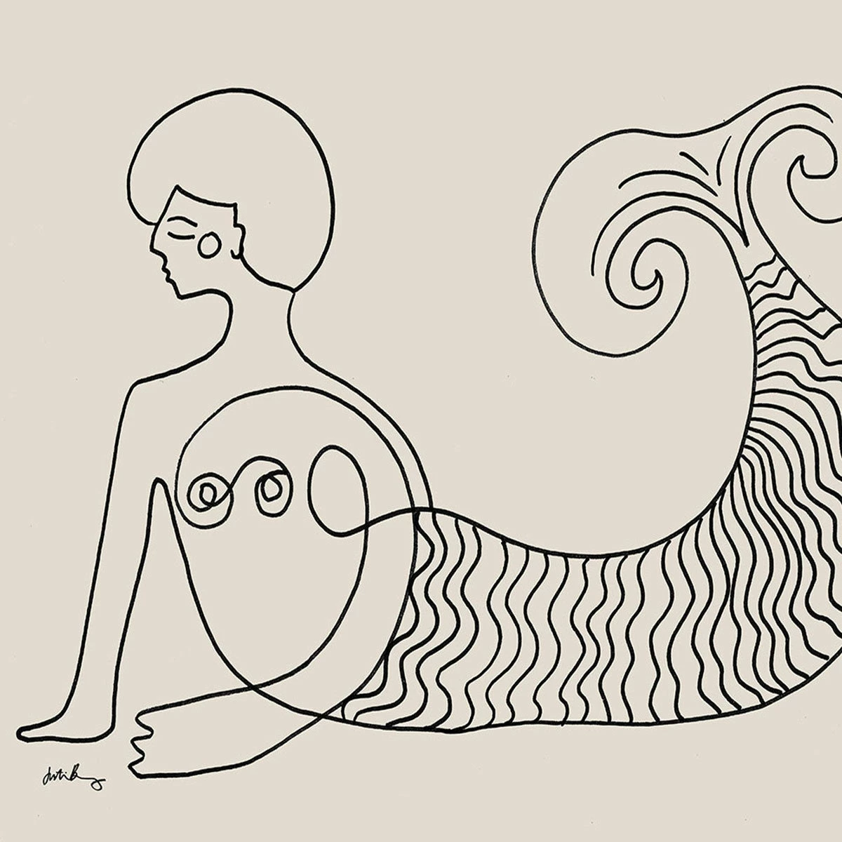 Justina Blakeney® Sisters Of The Sea 1 Art Print By Justina Blakeney™