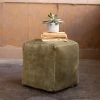 Kalalou All Stools, Poufs + Side Tables Avocado Pouf