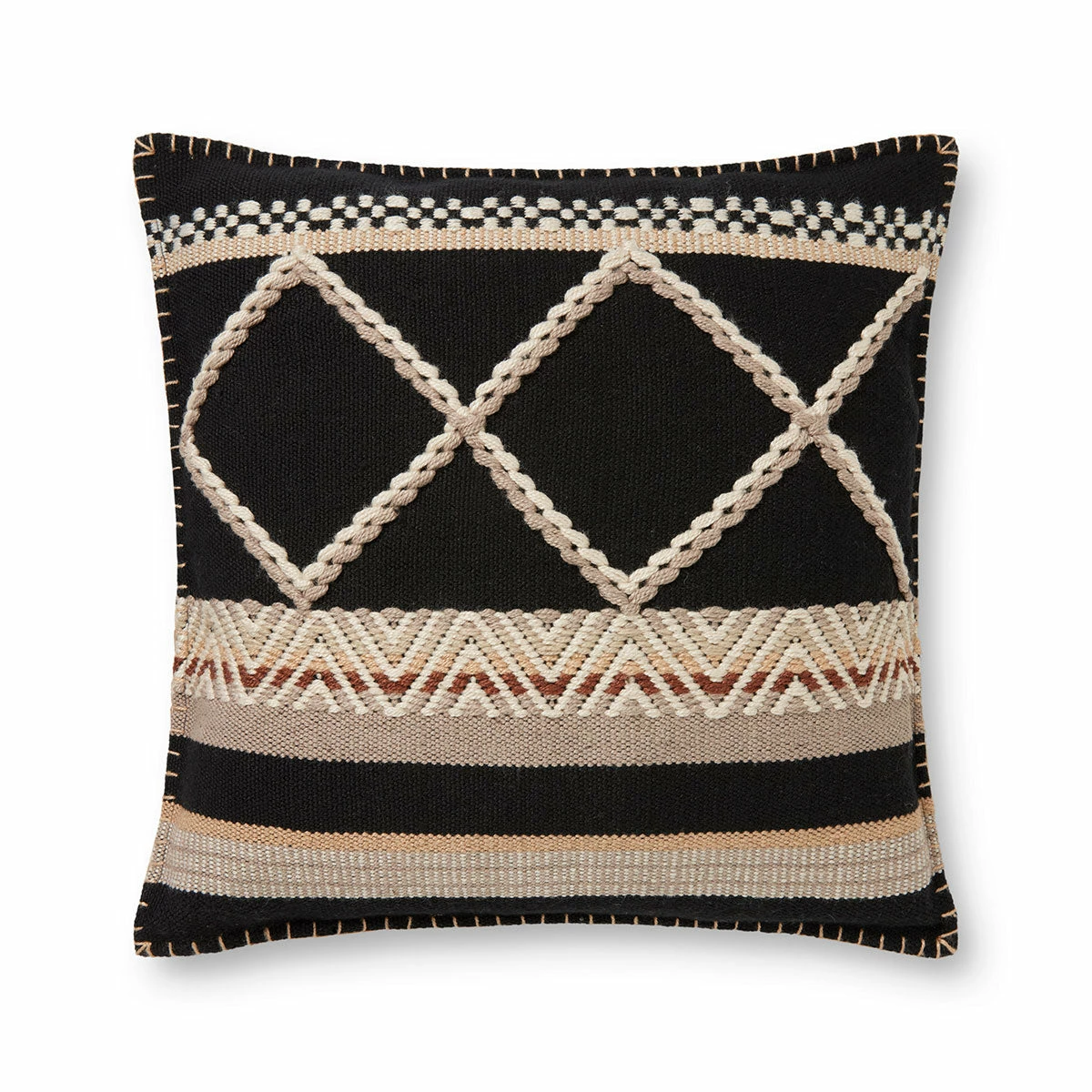 Loloi Rugs Black Mesa Outdoor Pillow