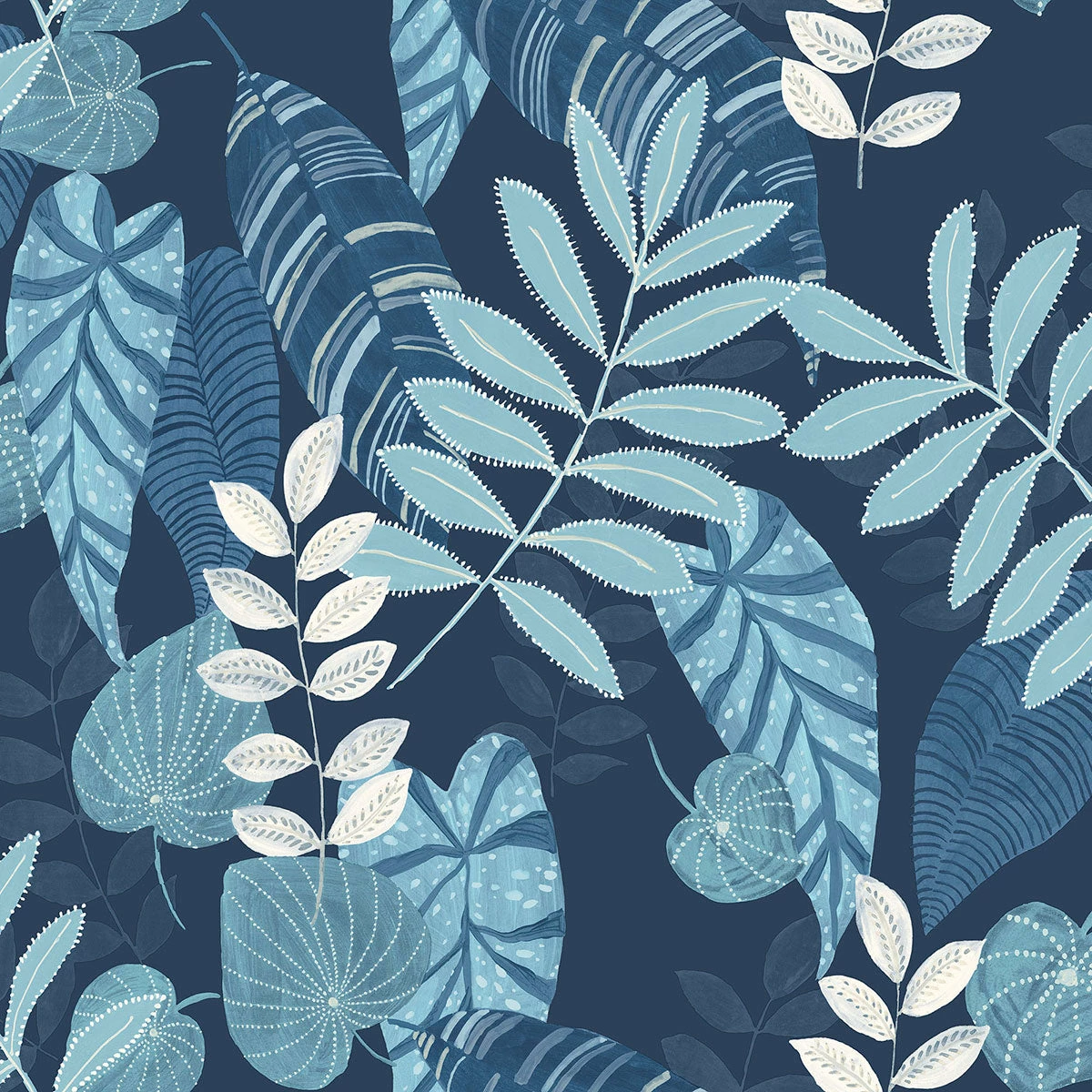 Jungalow® Lilia Wallpaper In Blue
