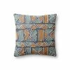 Loloi Rugs All Pillows Navy Linen Shapes Pillow