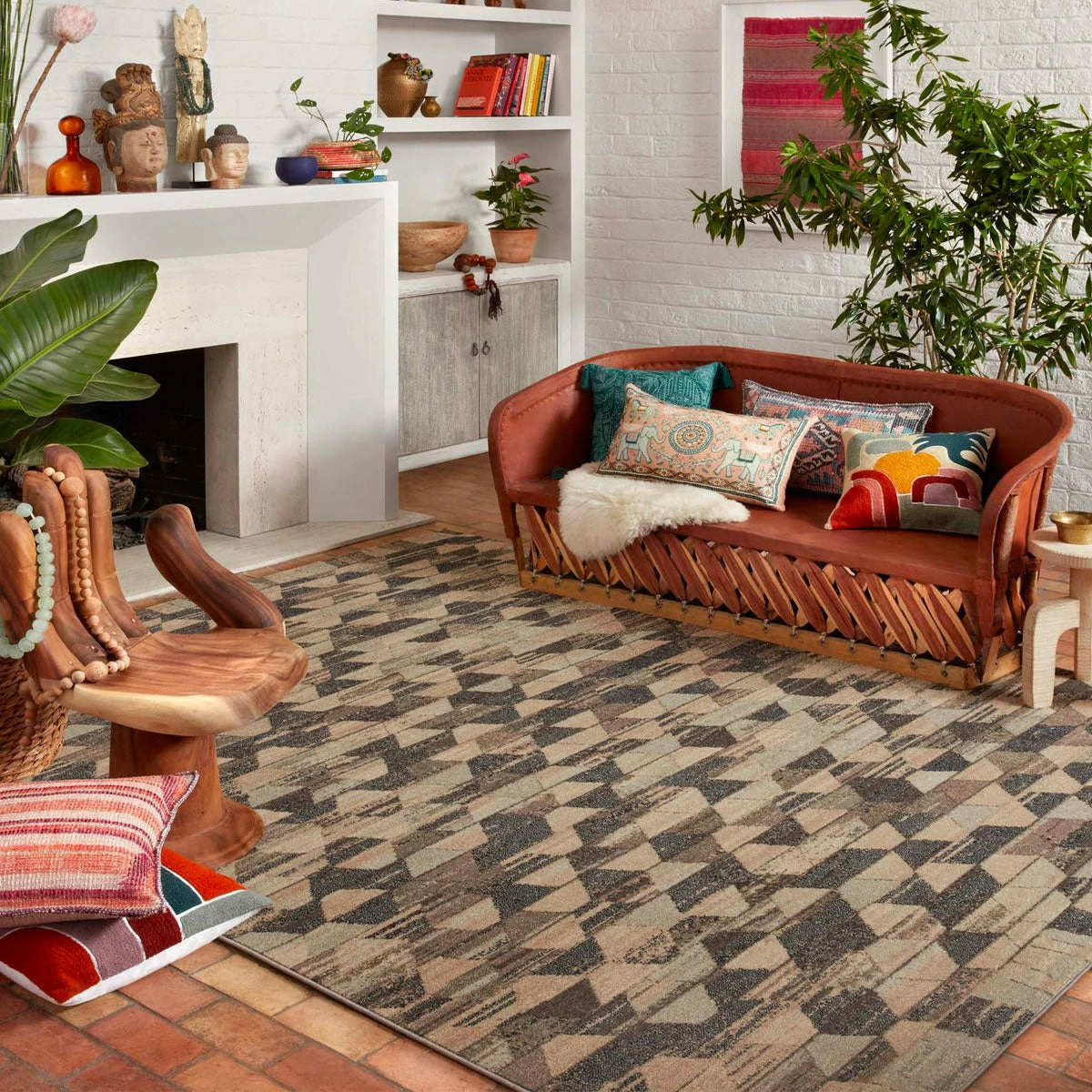 Loloi Rugs Chalos Graphite Rug By Justina Blakeney® X Loloi