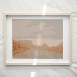 Peachy Wasteland Art Print By Chloe Purpero Johnson