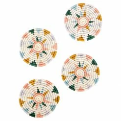 AAA Metallic Floret Coasters Tabletop + Kitchen