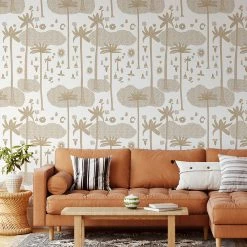 Jungalow® Cosmic Desert Wallpaper In Gold By Justina Blakeney® - Sure Strip New