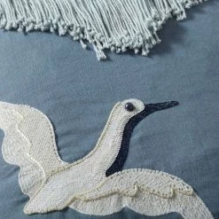 Loloi Rugs Beaded Fringe Egret Pillow By Justina Blakeney® X Loloi All Pillows