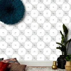 Jungalow Fez Wallpaper In White By Justina Blakeney®