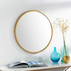 Surya All Décor & Mirrors Round Gold Mirror