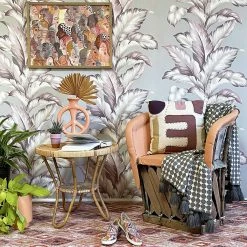 Jungalow® Lau Lau Wallpaper In Silver