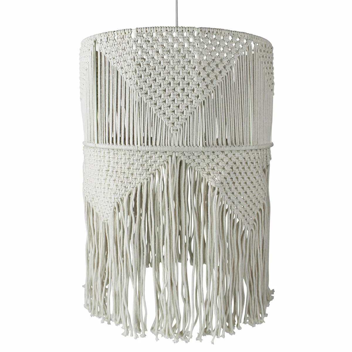 HomArt All Lighting Tall Macrame Pendant Lamp