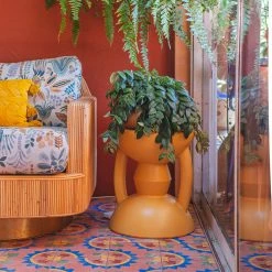 Jungalow® Sunflower Mali Hourglass Stool By Justina Blakeney™ New