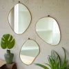 Kalalou All Décor & Mirrors Oval Brass Framed Mirror Set