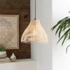 Surya Sand Rattan Lighting Pendant