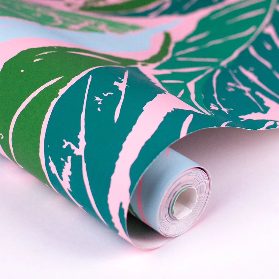 Jungalow Nana Wallpaper In Pink By Justina Blakeney® - Surestrip