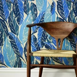 Jungalow Nana Wallpaper In Blue By Justina Blakeney®