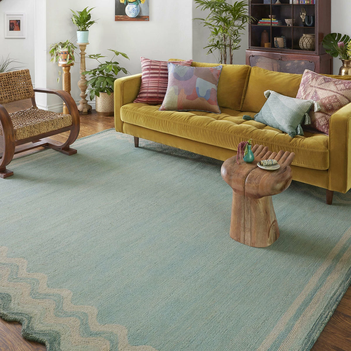 Jungalow All Rugs Buena Onda Rug In Ocean By Justina Blakeney® X Loloi