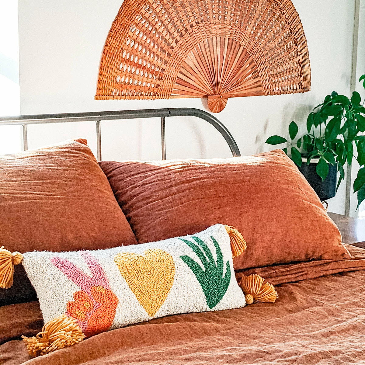 Peking Peace, Love + Plants Hook Pillow By Jungalow® Hook Pillows