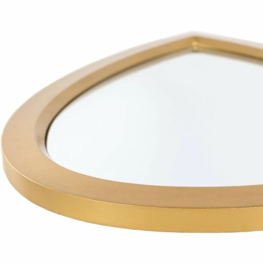 Surya Teardrop Gold Mirror