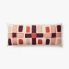 Loloi Rugs Pink Stitched Lumbar Pillow By Justina Blakeney® X Loloi