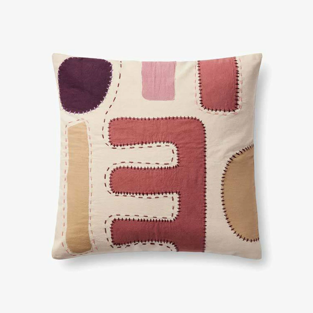 Loloi Rugs All Pillows Pink Stitched Form Pillow By Justina Blakeney® X Loloi