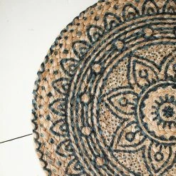 Kalalou Printed Seagrass Placemat Set Tabletop + Kitchen