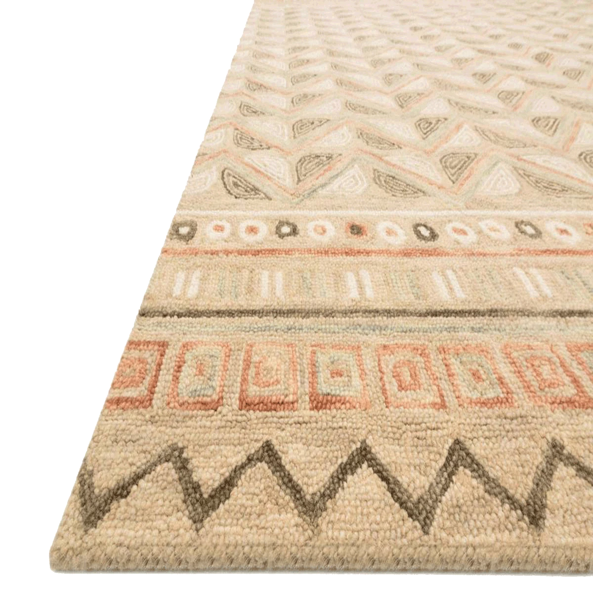 Loloi Rugs Priti Taupe Rug By Justina Blakeney® X Loloi