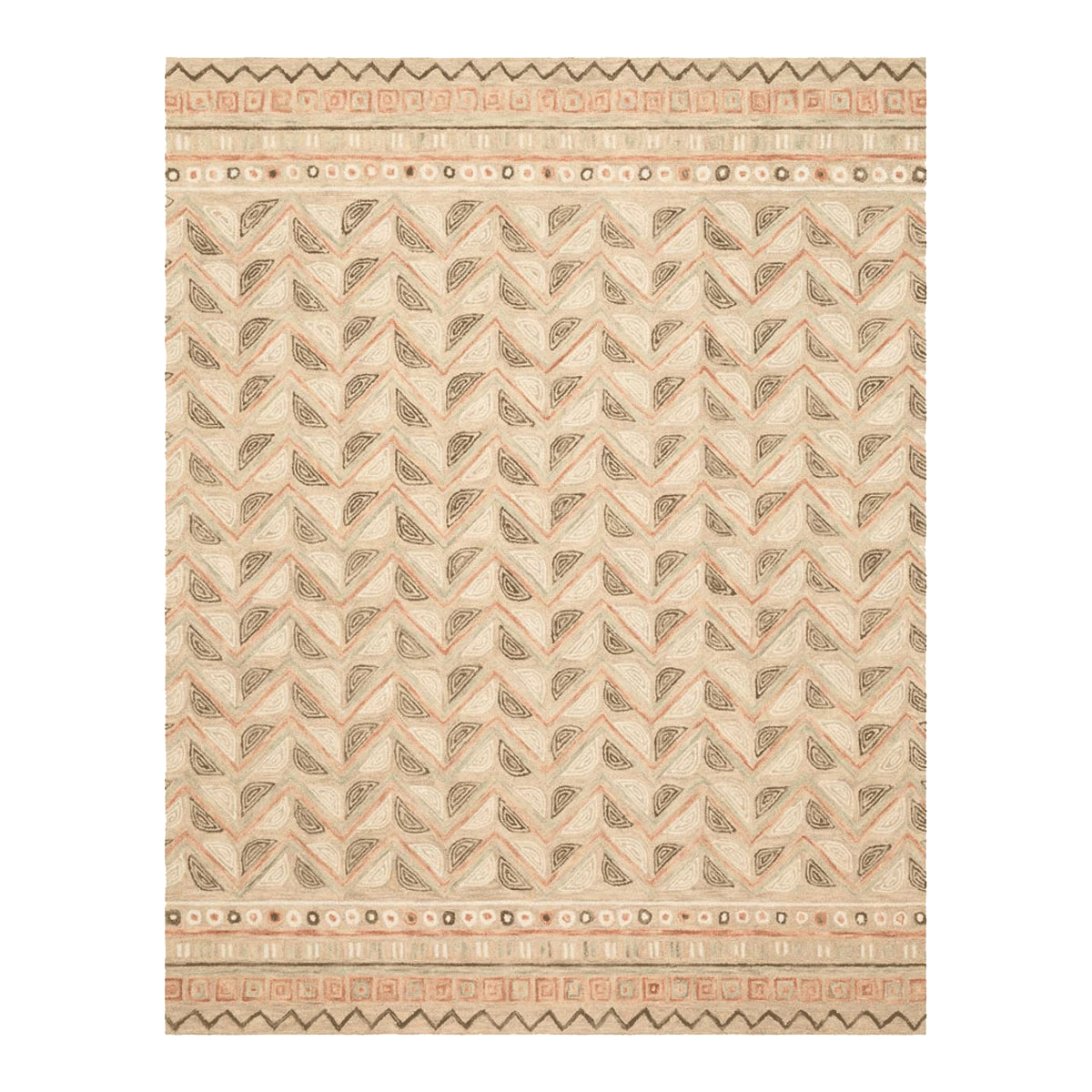 Loloi Rugs Priti Taupe Rug By Justina Blakeney® X Loloi