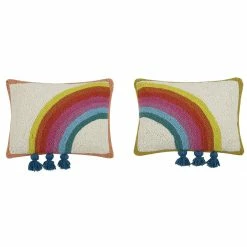 Peking Rain Bow Hook Pillow Set By Jungalow® Hook Pillows