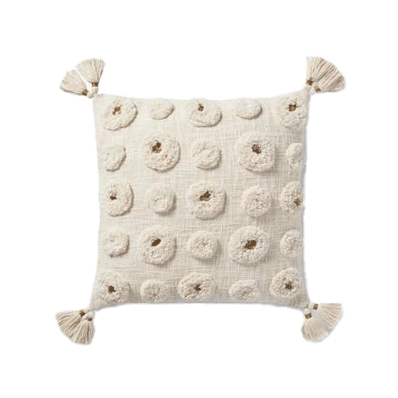 Loloi Rugs Crema Shag Pillow By Justina Blakeney® X Loloi