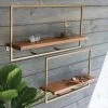 Kalalou Mango Wood Shelf Set All Décor & Mirrors