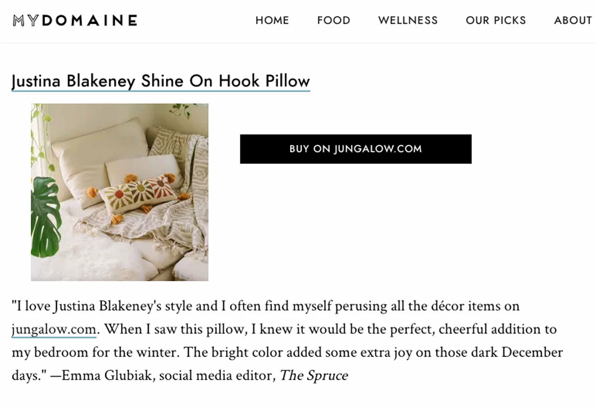 Peking Shine On Hook Pillow By Jungalow® Hook Pillows
