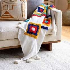 Surya Diamond Throw Blanket Throw Blankets